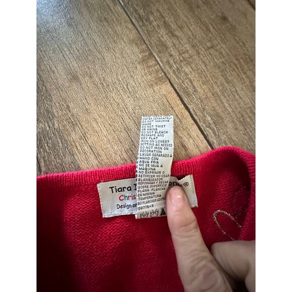 Vintage Tiara International Women's Christmas holiday Cardigan Sweater Size S - Picture 8 of 9